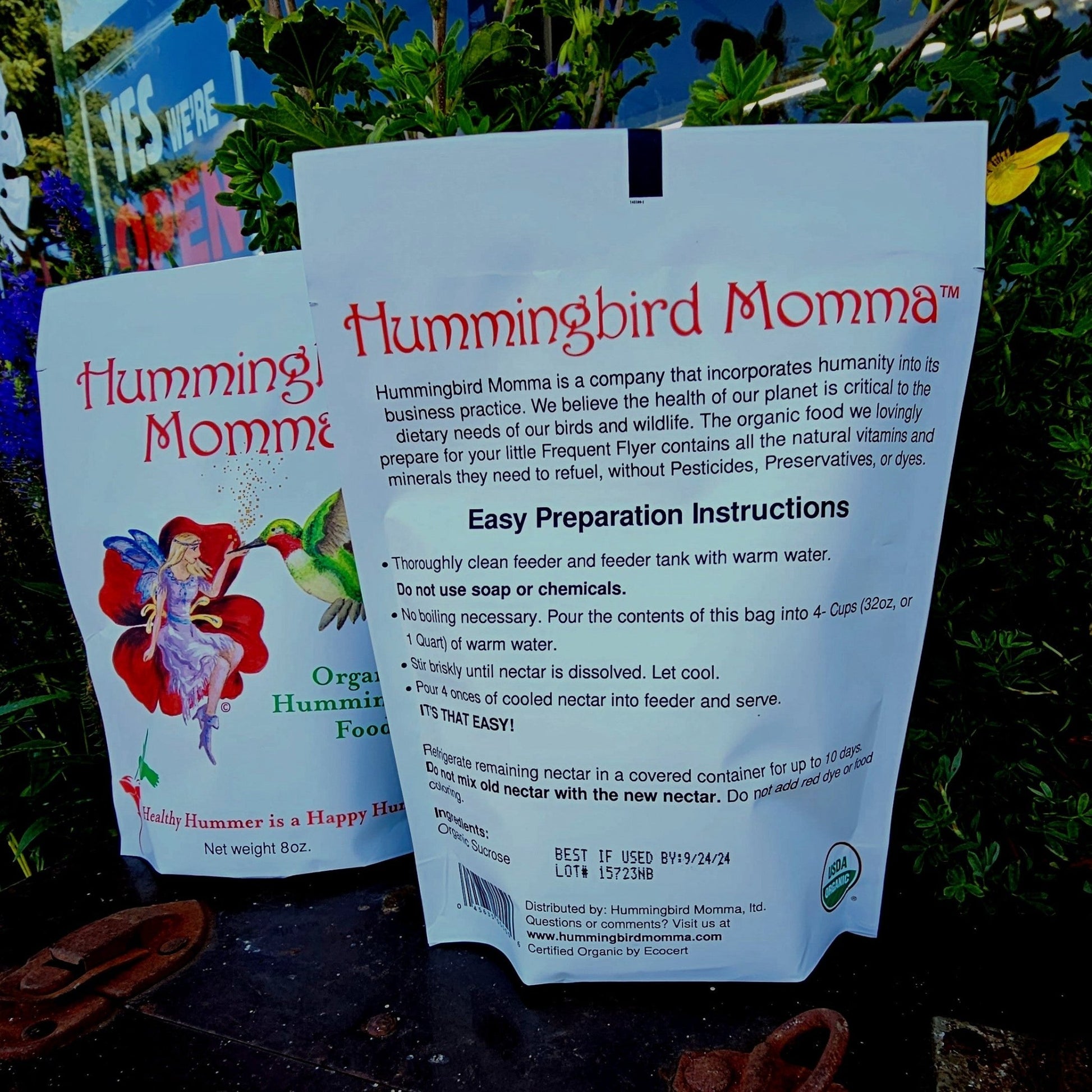 Hummingbird Momma Premium Organic Hummingbird Food - 4 Pack - Hummingbird Momma